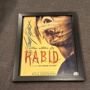 Rabid Movie Poster - Autographed